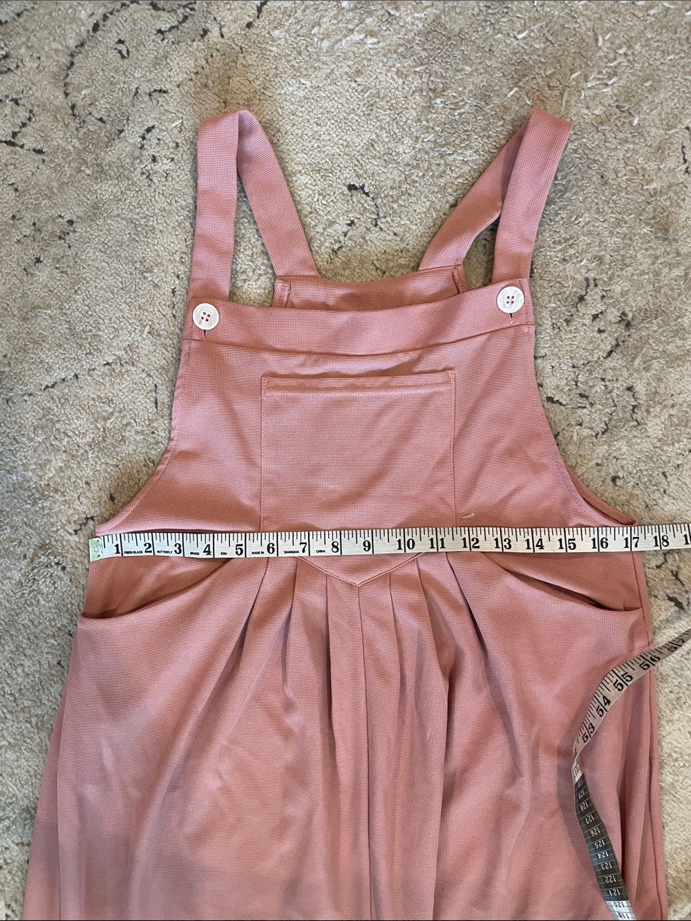 Women's Pink Wide-Leg Overalls Jumpsuit - Picture 10 of 14